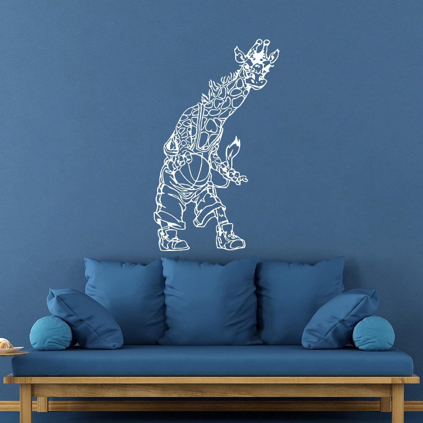 Lettering Stickers Giraffe Basketball Animal Nursery Kids Art Mural Painting