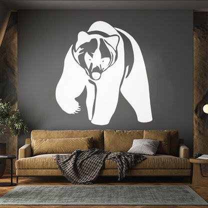 Vinyl Wall Stickers Grizzly Bear Animal Predator Waterproof