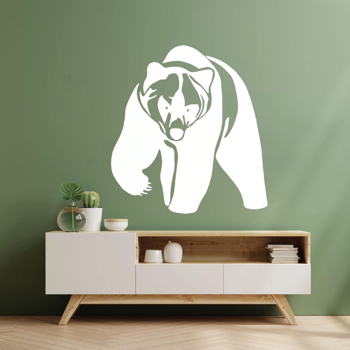 Vinyl Wall Stickers Grizzly Bear Animal Predator Waterproof