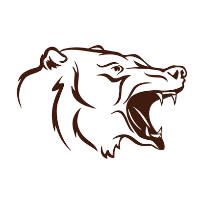 Wall Decals Head Animal Bear Hunting Trophy Cool It Won'T Fall Off