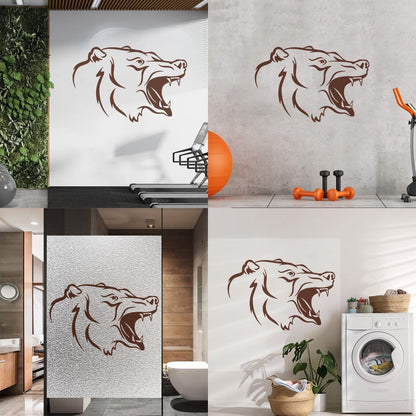 Wall Decals Head Animal Bear Hunting Trophy Cool It Won'T Fall Off