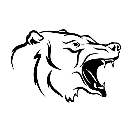 Wall Decals Head Animal Bear Hunting Trophy Cool It Won'T Fall Off