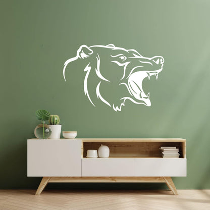 Wall Decals Head Animal Bear Hunting Trophy Cool It Won'T Fall Off