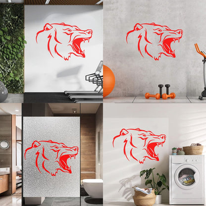 Wall Decals Head Animal Bear Hunting Trophy Cool It Won'T Fall Off
