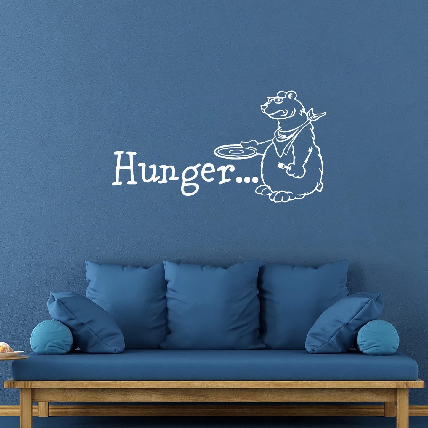 Vinyl Art Sticker Kitchen Hungry Bear Animal Tattoo Culture