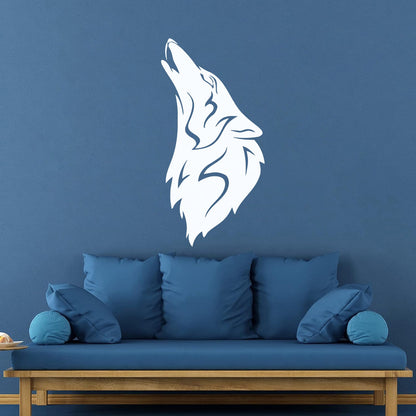 Wall Decals Pvc Moon Wolf Howl Animal Werewolf Tattoo Culture