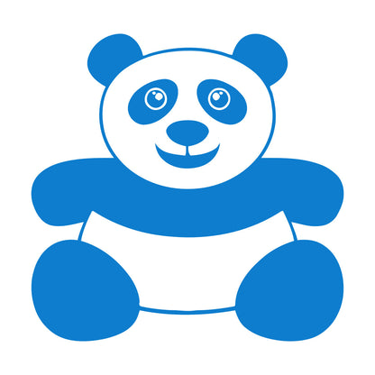 Vinyl Wall Stickers Panda Funny Kids Animal Do Not Damage The Wall Surface