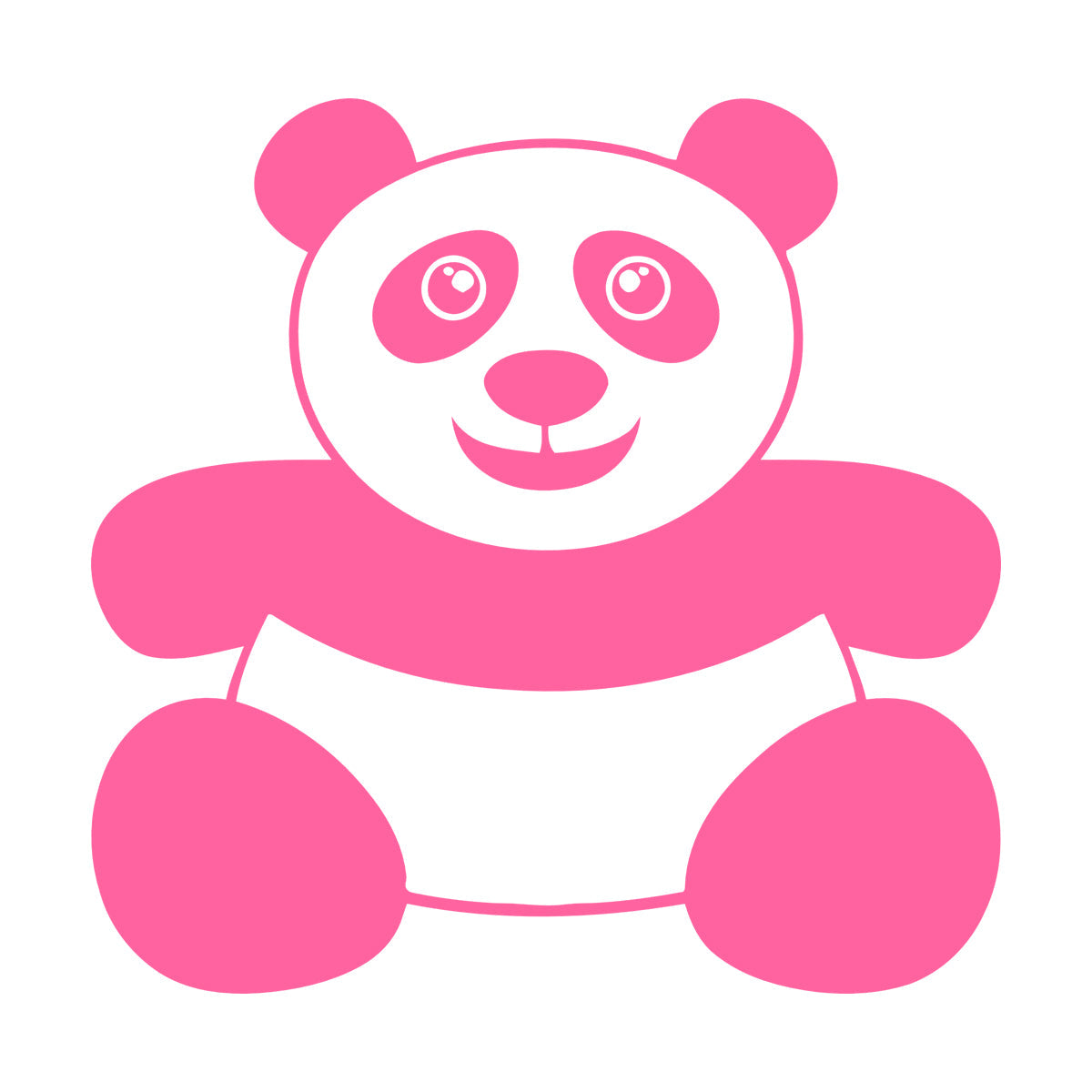 Vinyl Wall Stickers Panda Funny Kids Animal Do Not Damage The Wall Surface