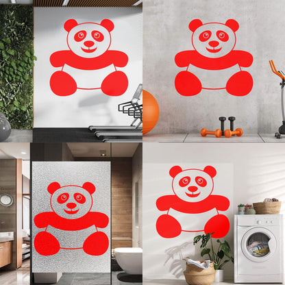 Vinyl Wall Stickers Panda Funny Kids Animal Do Not Damage The Wall Surface