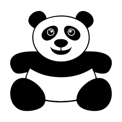 Vinyl Wall Stickers Panda Funny Kids Animal Do Not Damage The Wall Surface
