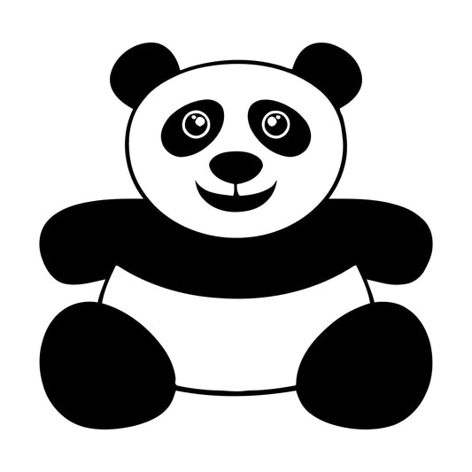 Vinyl Wall Stickers Panda Funny Kids Animal Do Not Damage The Wall Surface