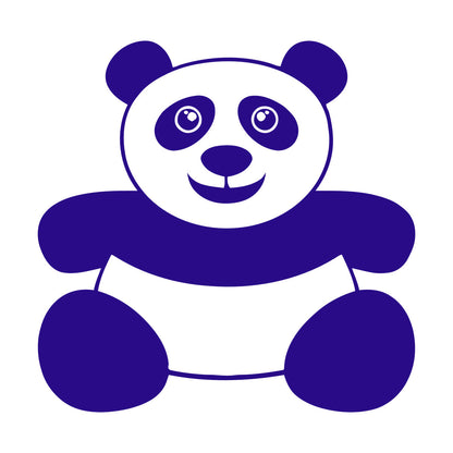 Vinyl Wall Stickers Panda Funny Kids Animal Do Not Damage The Wall Surface