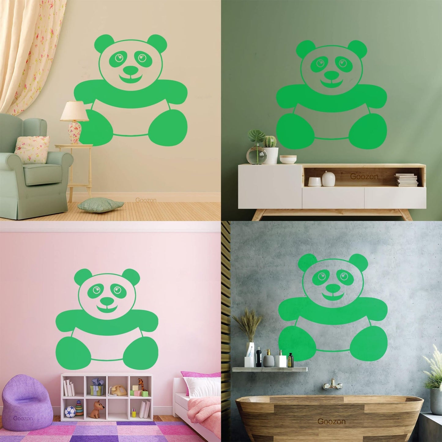 Vinyl Wall Stickers Panda Funny Kids Animal Do Not Damage The Wall Surface