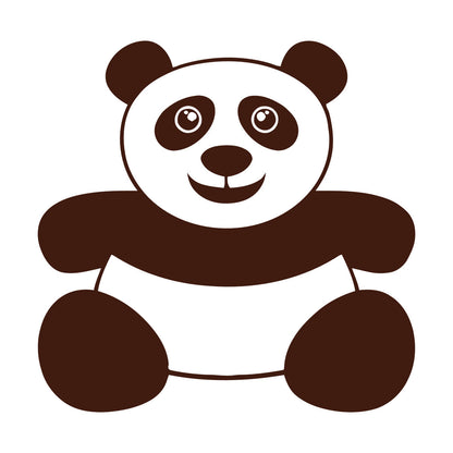 Vinyl Wall Stickers Panda Funny Kids Animal Do Not Damage The Wall Surface