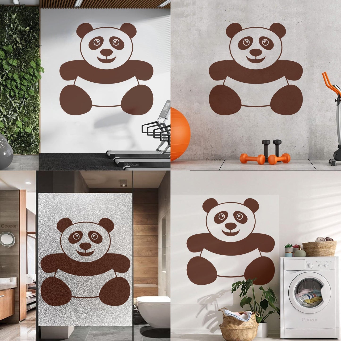Vinyl Wall Stickers Panda Funny Kids Animal Do Not Damage The Wall Surface