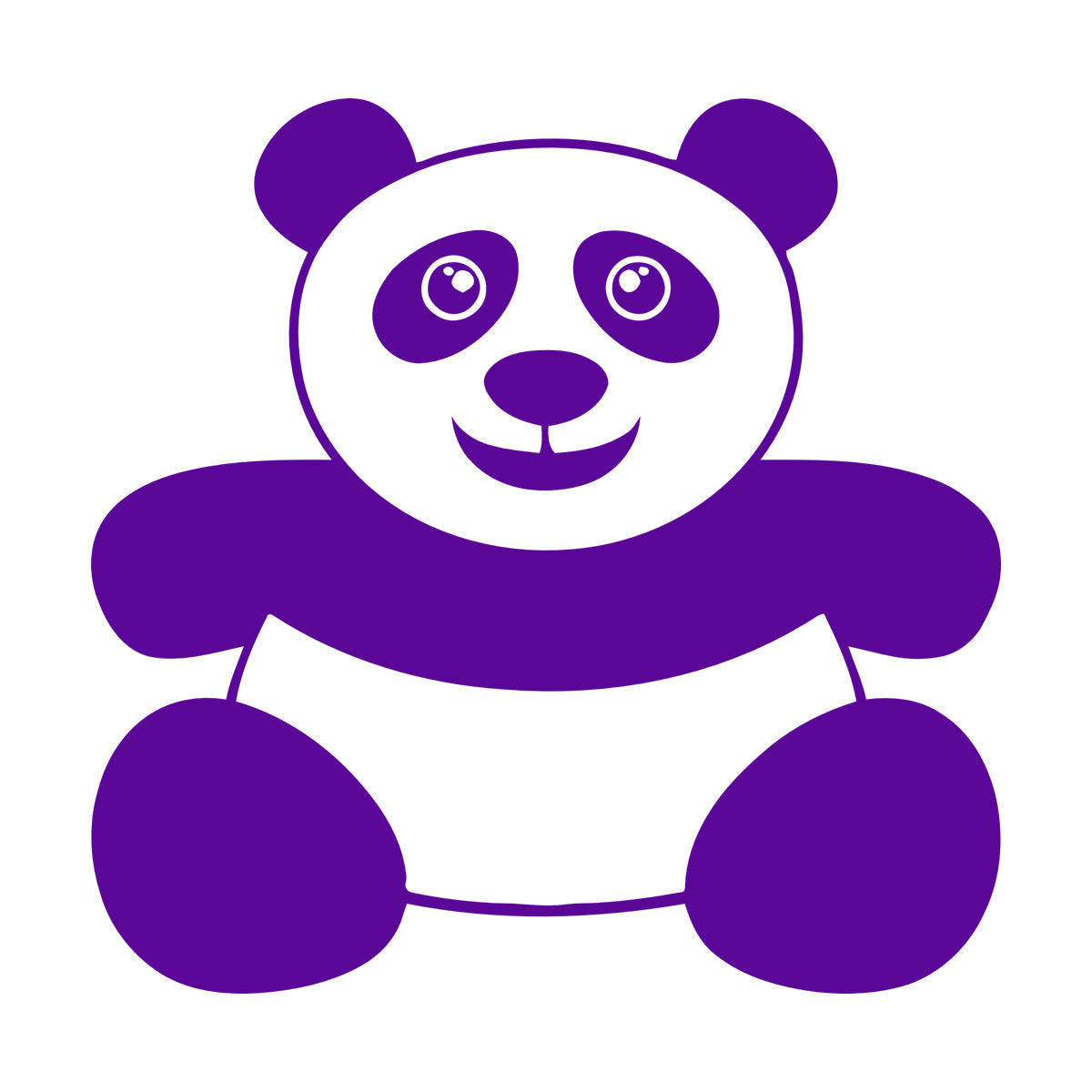 Vinyl Wall Stickers Panda Funny Kids Animal Do Not Damage The Wall Surface