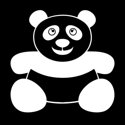 Vinyl Wall Stickers Panda Funny Kids Animal Do Not Damage The Wall Surface