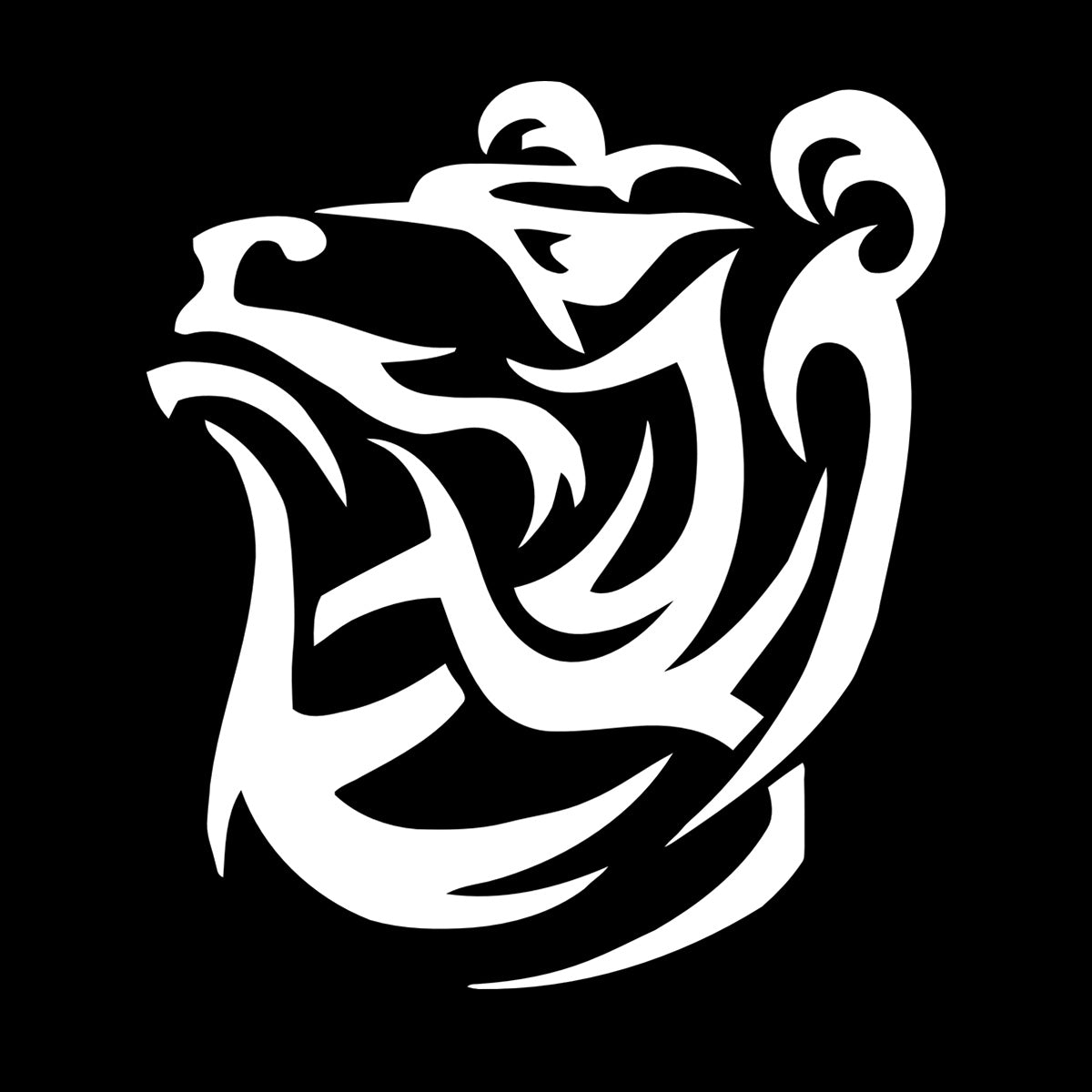 Grizzly Bear Animal Tribal Wall Stickers Paster Paper Multiple Size Options