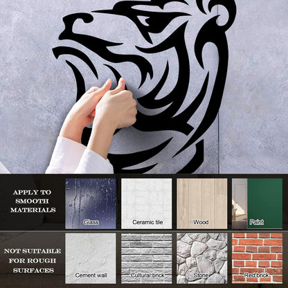 Grizzly Bear Animal Tribal Wall Stickers Paster Paper Multiple Size Options