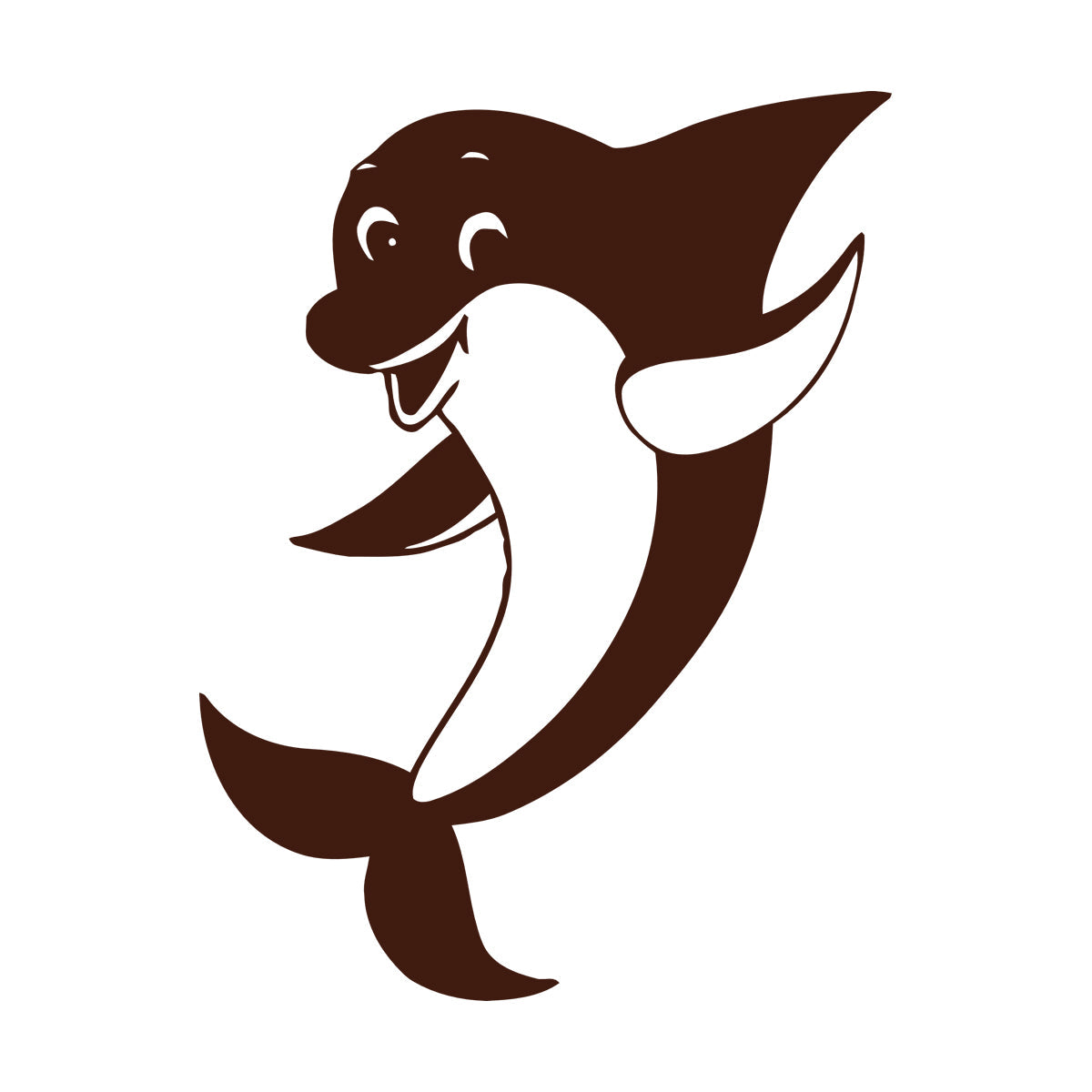 Wall Vinyl Sticker Decor Positive Dolphin Marine Animal Waterproof