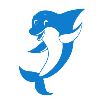 Wall Vinyl Sticker Decor Positive Dolphin Marine Animal Waterproof