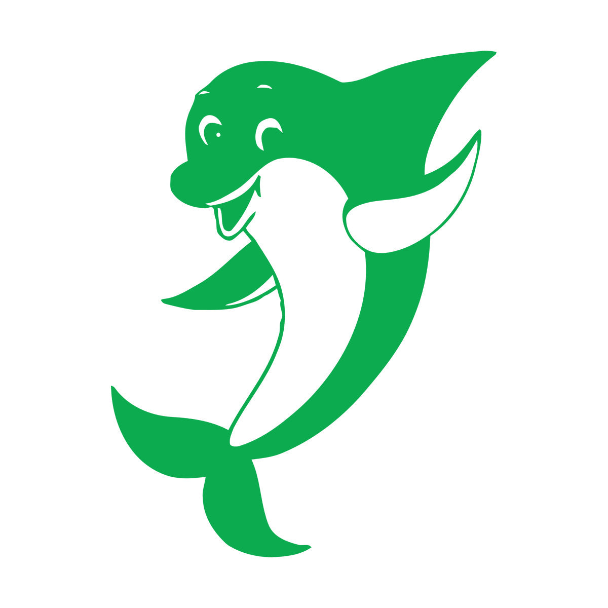 Wall Vinyl Sticker Decor Positive Dolphin Marine Animal Waterproof