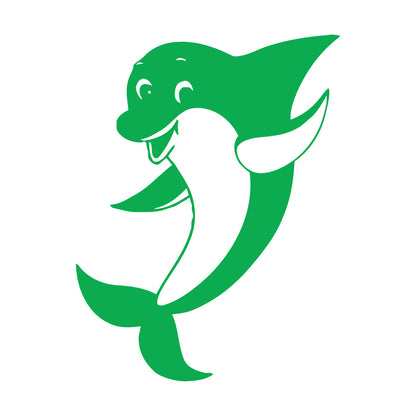 Wall Vinyl Sticker Decor Positive Dolphin Marine Animal Waterproof