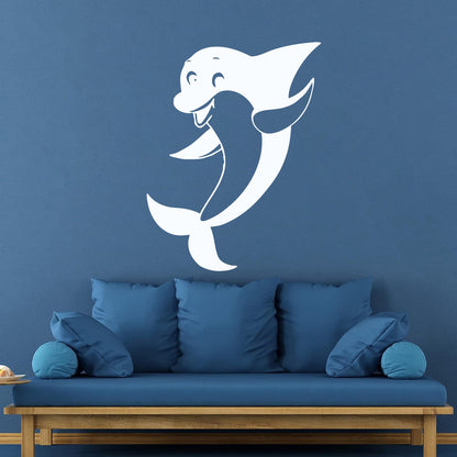 Wall Vinyl Sticker Decor Positive Dolphin Marine Animal Waterproof