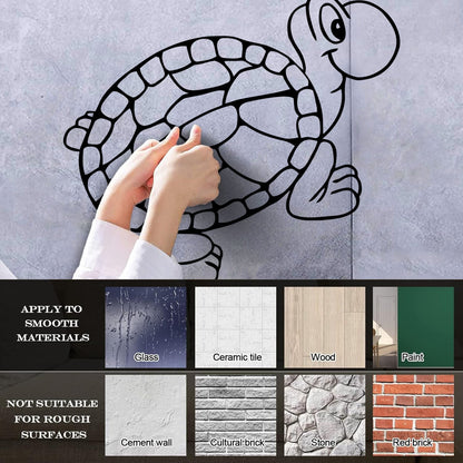 Wall Stickers Turtle Animal Amphibian Cartoon Kids Multiple Size Options