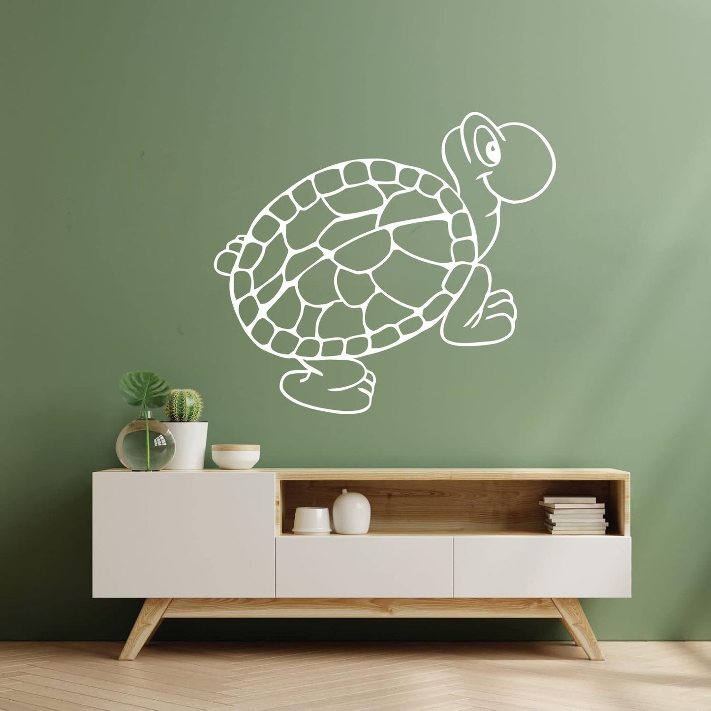 Wall Stickers Turtle Animal Amphibian Cartoon Kids Multiple Size Options