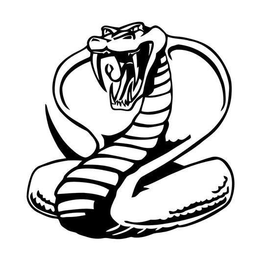 Vinyl Art Sticker Venomous Snake Reptile Animal It Won'T Fall Off