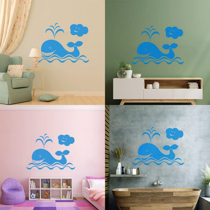 Whale For Kids Animal Ocean Marine Lettering Decals Can Modify And Add Information