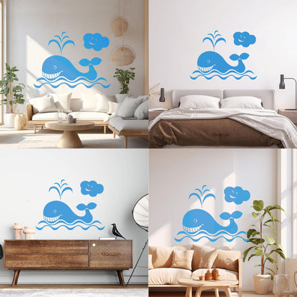 Whale For Kids Animal Ocean Marine Lettering Decals Can Modify And Add Information