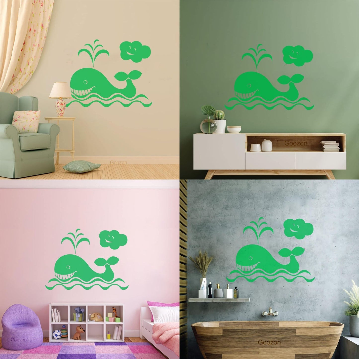 Whale For Kids Animal Ocean Marine Lettering Decals Can Modify And Add Information