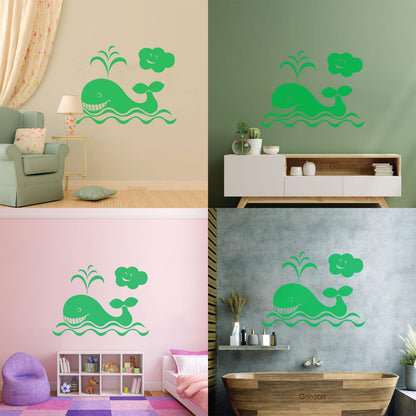Whale For Kids Animal Ocean Marine Lettering Decals Can Modify And Add Information