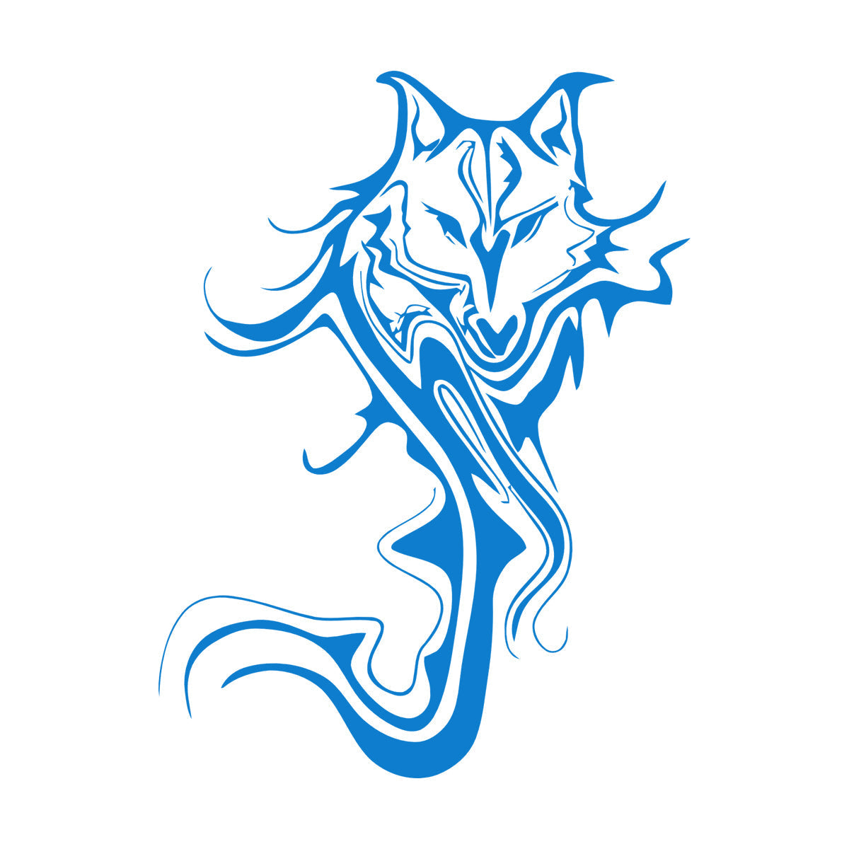 Wall Decals Paster Paper Wolf Animal Abstract Cool Car Body Decoration