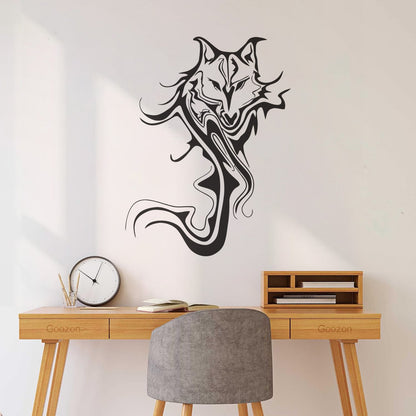 Wall Decals Paster Paper Wolf Animal Abstract Cool Car Body Decoration