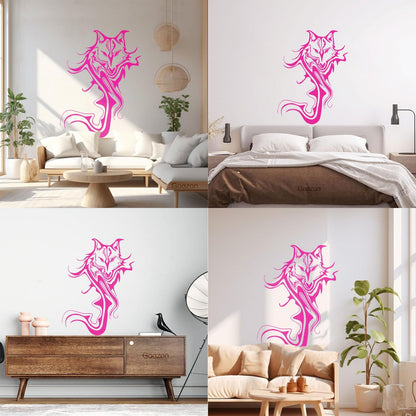 Wall Decals Paster Paper Wolf Animal Abstract Cool Car Body Decoration