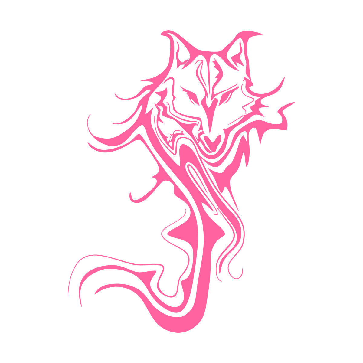 Wall Decals Paster Paper Wolf Animal Abstract Cool Car Body Decoration