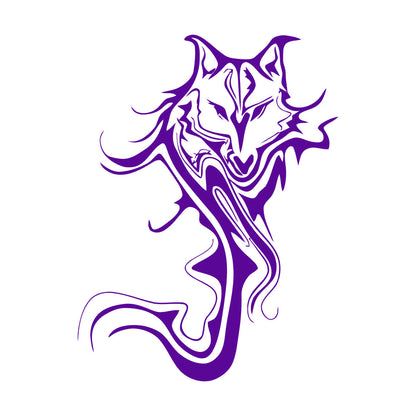 Wall Decals Paster Paper Wolf Animal Abstract Cool Car Body Decoration