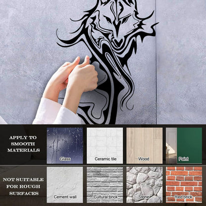 Wall Decals Paster Paper Wolf Animal Abstract Cool Car Body Decoration