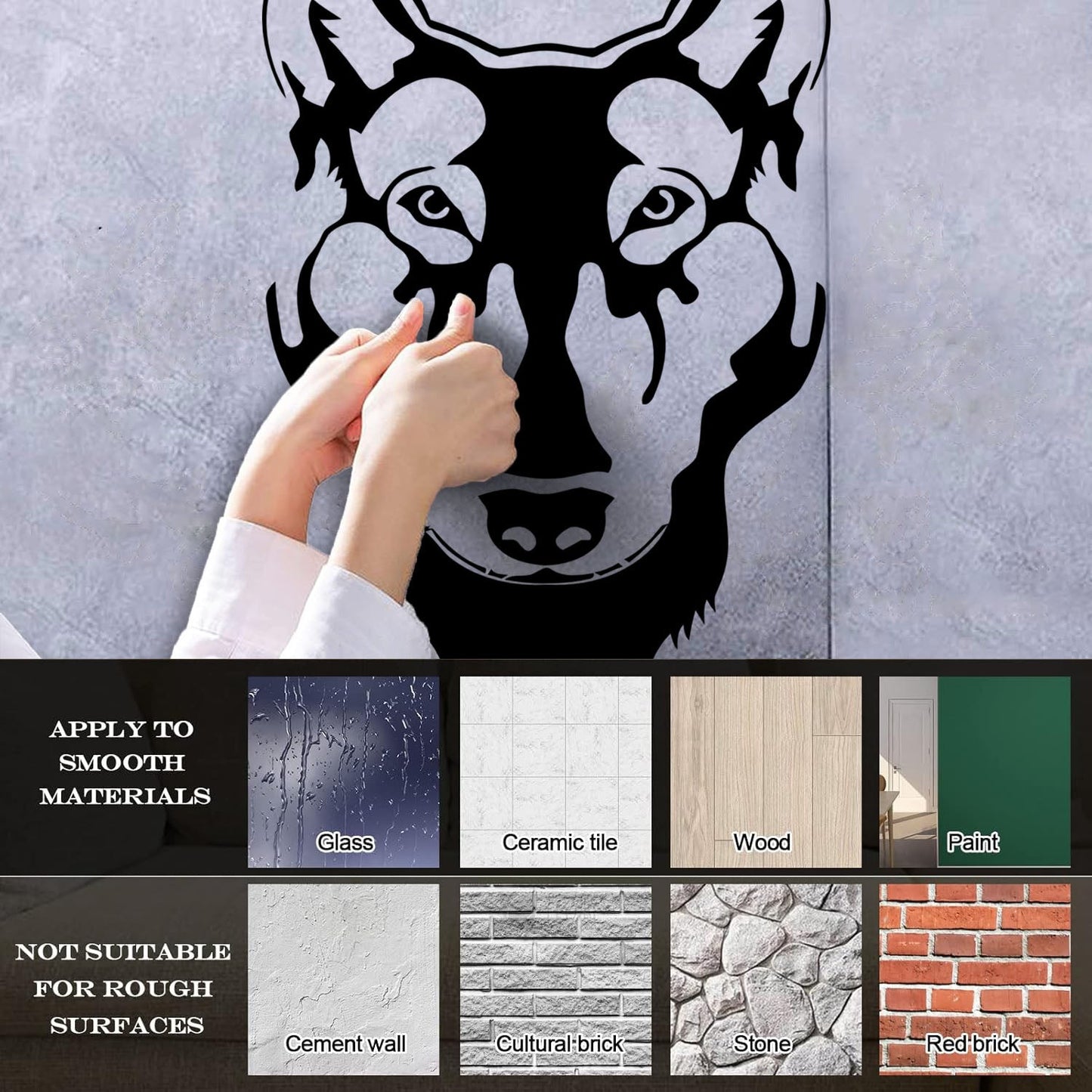 Wolf Animal Tribal Vinyl Wall Stickers Window Decals