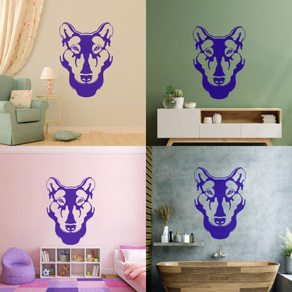 Wolf Animal Tribal Vinyl Wall Stickers Window Decals