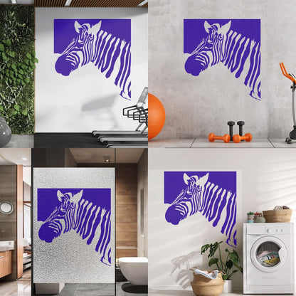 Mural And Wall Vinyl Decal Zebra Animal Modern Style Removable Without Leaving Glue