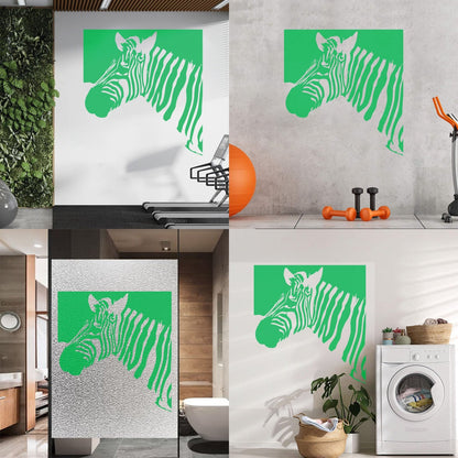 Mural And Wall Vinyl Decal Zebra Animal Modern Style Removable Without Leaving Glue