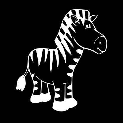 Wall Stickers Paster Paper Zebra Animal Kids Baby Nursery Self Adhesive