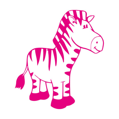 Wall Stickers Paster Paper Zebra Animal Kids Baby Nursery Self Adhesive
