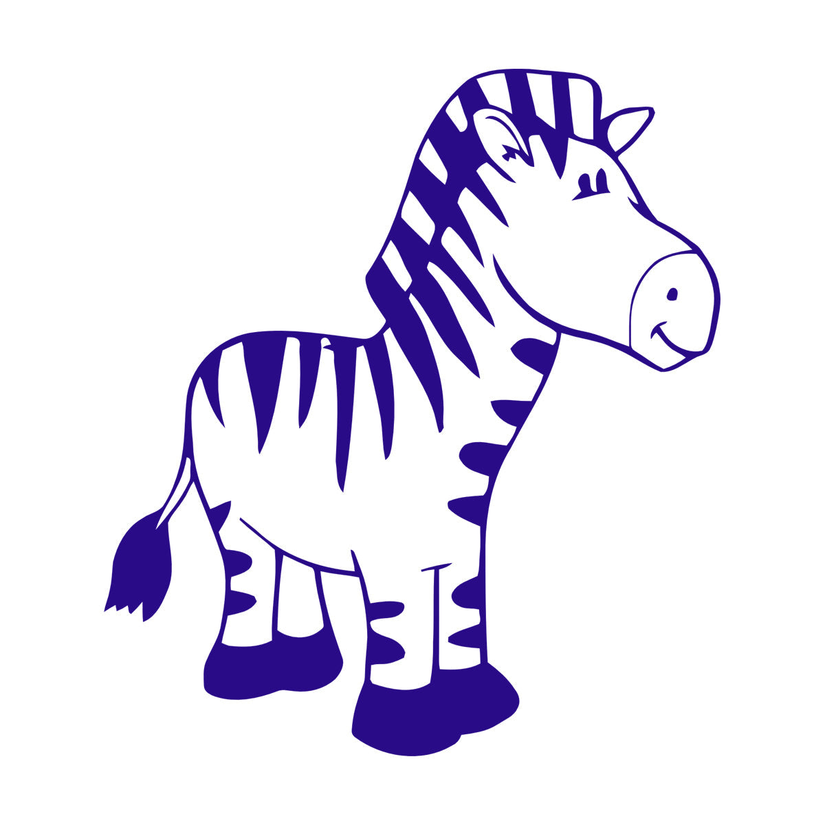 Wall Stickers Paster Paper Zebra Animal Kids Baby Nursery Self Adhesive