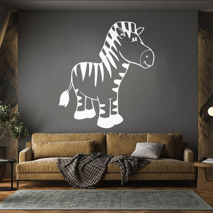 Wall Stickers Paster Paper Zebra Animal Kids Baby Nursery Self Adhesive