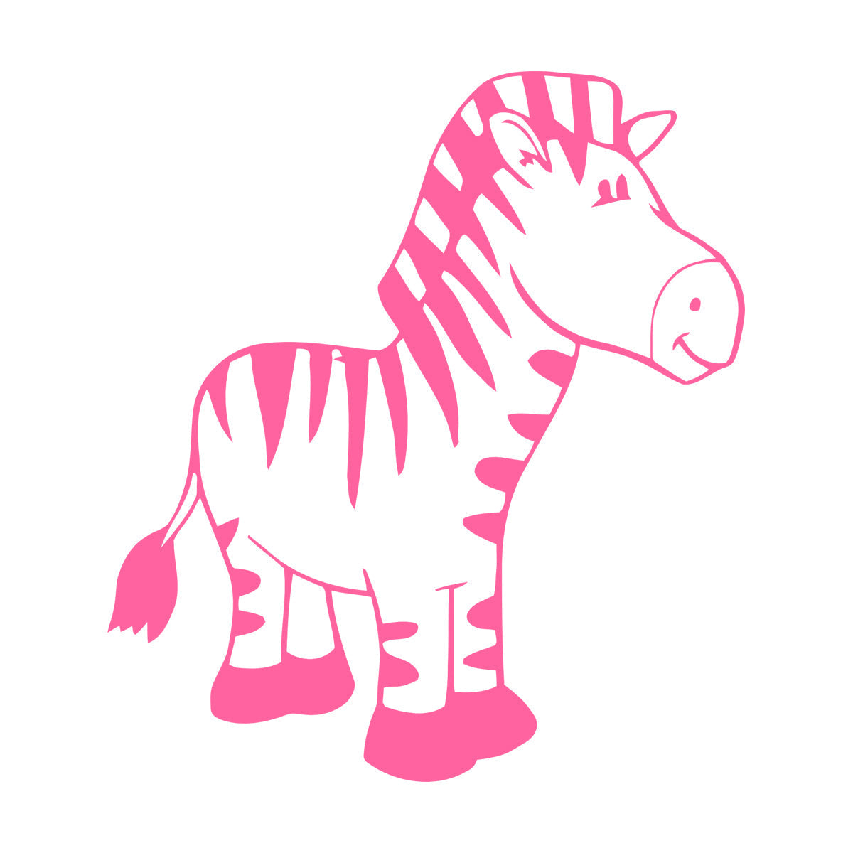 Wall Stickers Paster Paper Zebra Animal Kids Baby Nursery Self Adhesive
